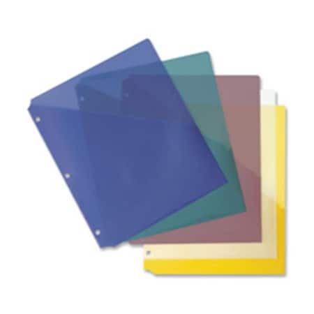 Davenport & Company Binder Pockets; Poly; Letter; 8.5 in. x 11 in.; 5-PK; Clear DA943070